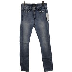 Womens Abercrombie & Fitch Harper Low Rise Super Skinny Blue Denim Jeans Sz 25 0